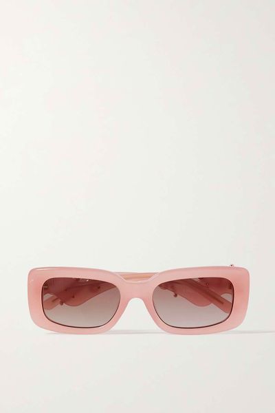 + Bea Bongiasca Rectangular-Frame Acetate Sunglasses from LINDA FARROW Eyewear