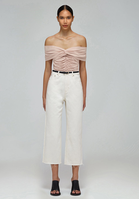 Off-The-Shoulder Draped Top from Self-Portrait