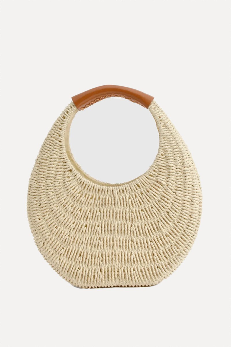 Structured Straw Bag from Boohoo