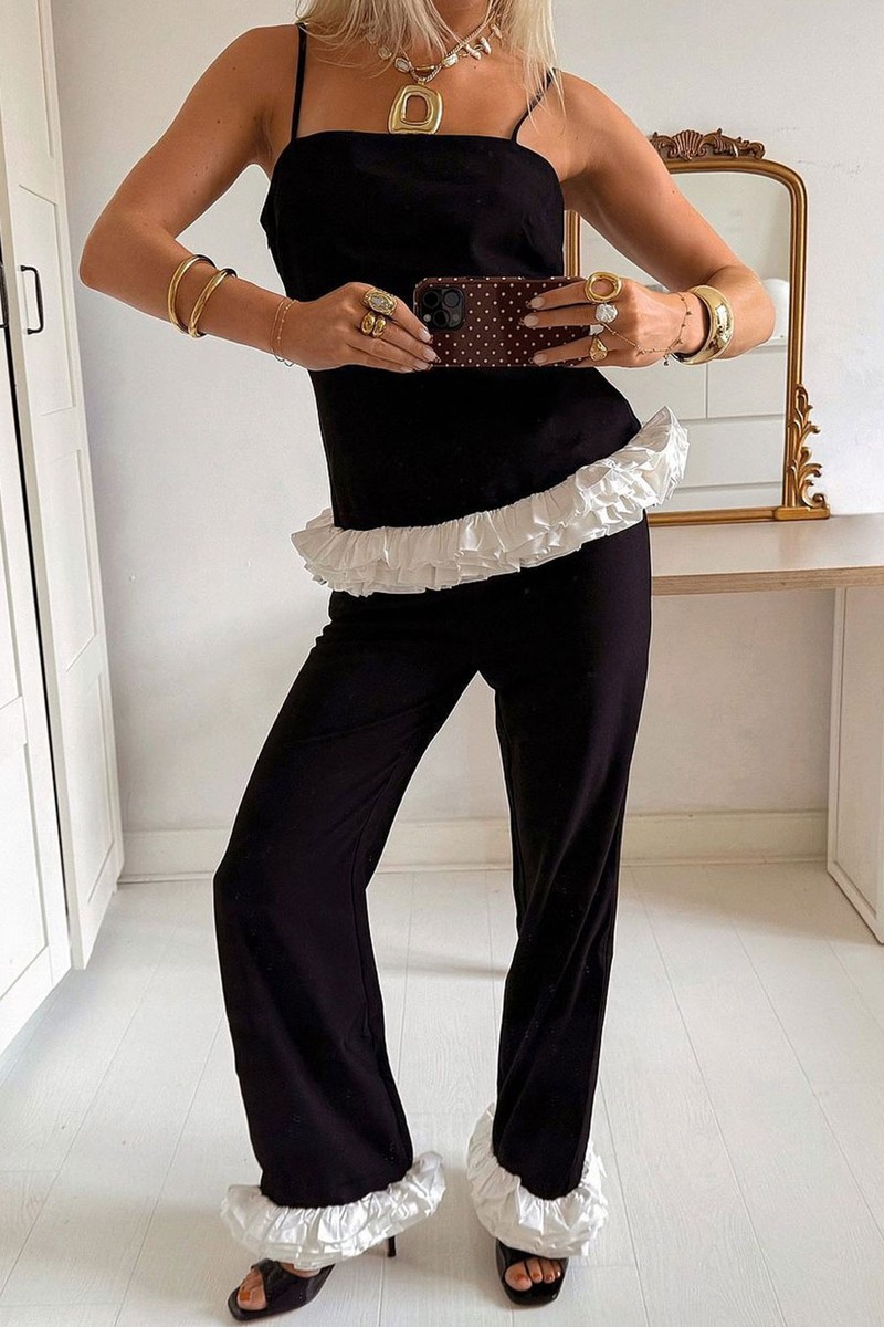 Ruffle Detail Pants from NA-KD