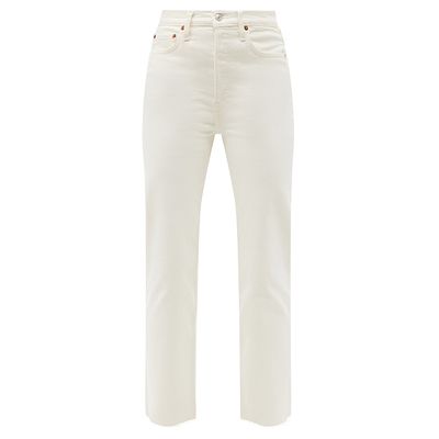 70s Stove Pipe High-Rise Straight-Leg Jeans from RE/DONE
