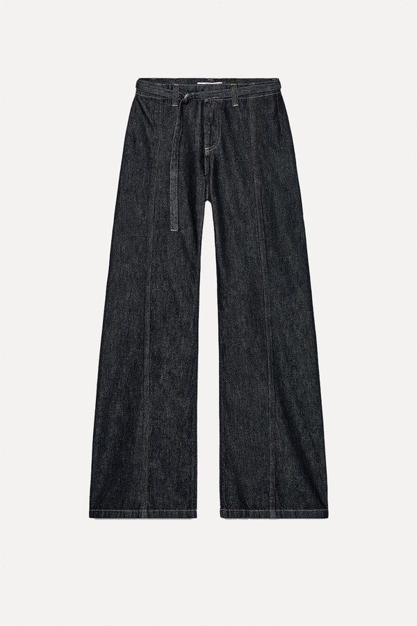Z1975 High-Waist Bootcut Jeans With Belt from ZARA
