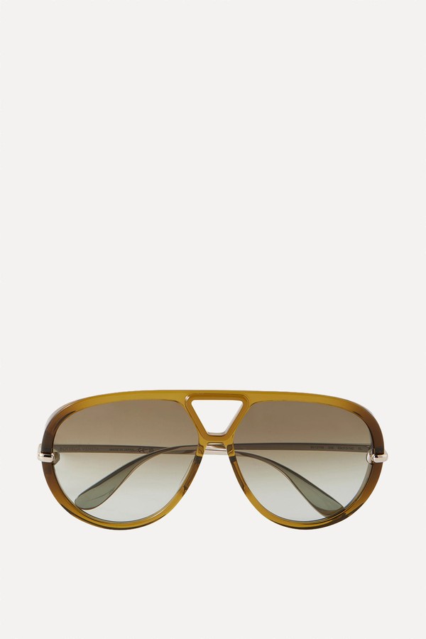 Aviator-Style Acetate Sunglasses from Bottega Veneta Eyewear