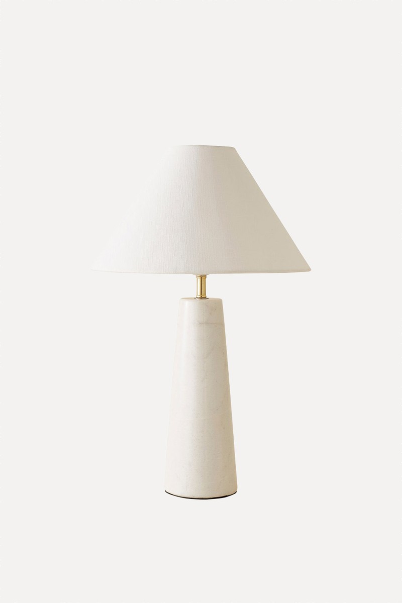 Margot White Marble Table Lamp from Value Lights