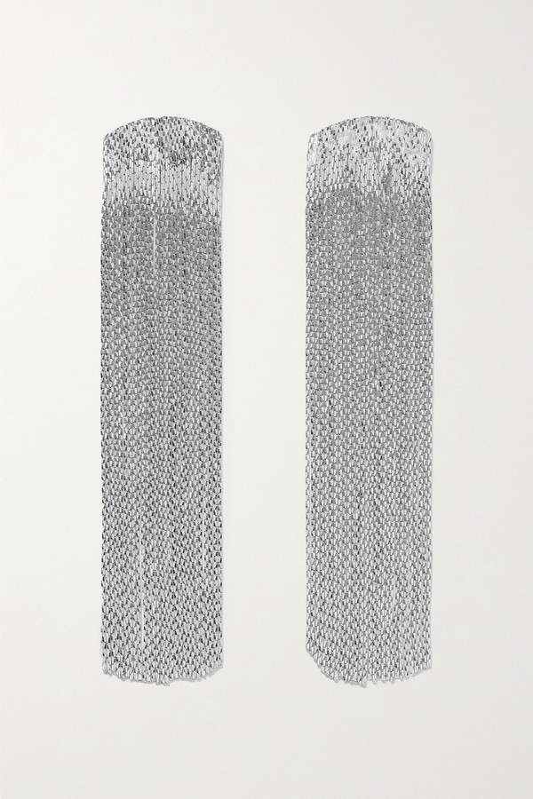 Grand Fil D'argent Silver-Plated Earrings from Anissa Kermiche