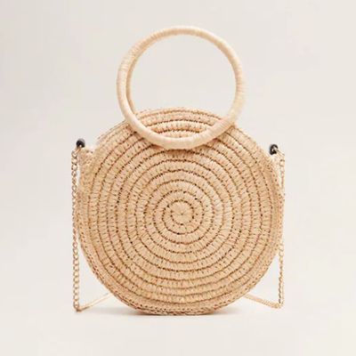 Round Raffia Bag from Mango