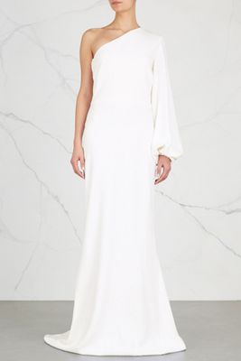 White One-Shoulder Gown from Stella McCartney