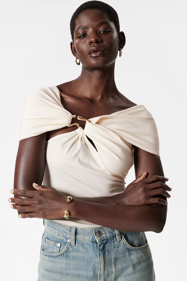 Draped Off Shoulder Top from & Other Stories