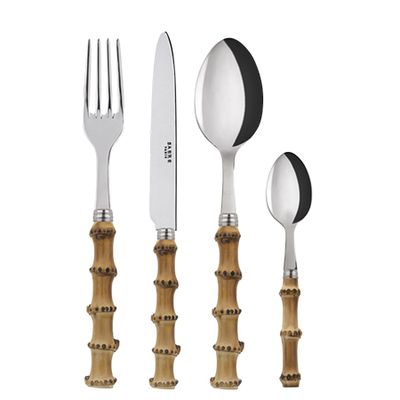 Bamboo Handle Cutlery Set