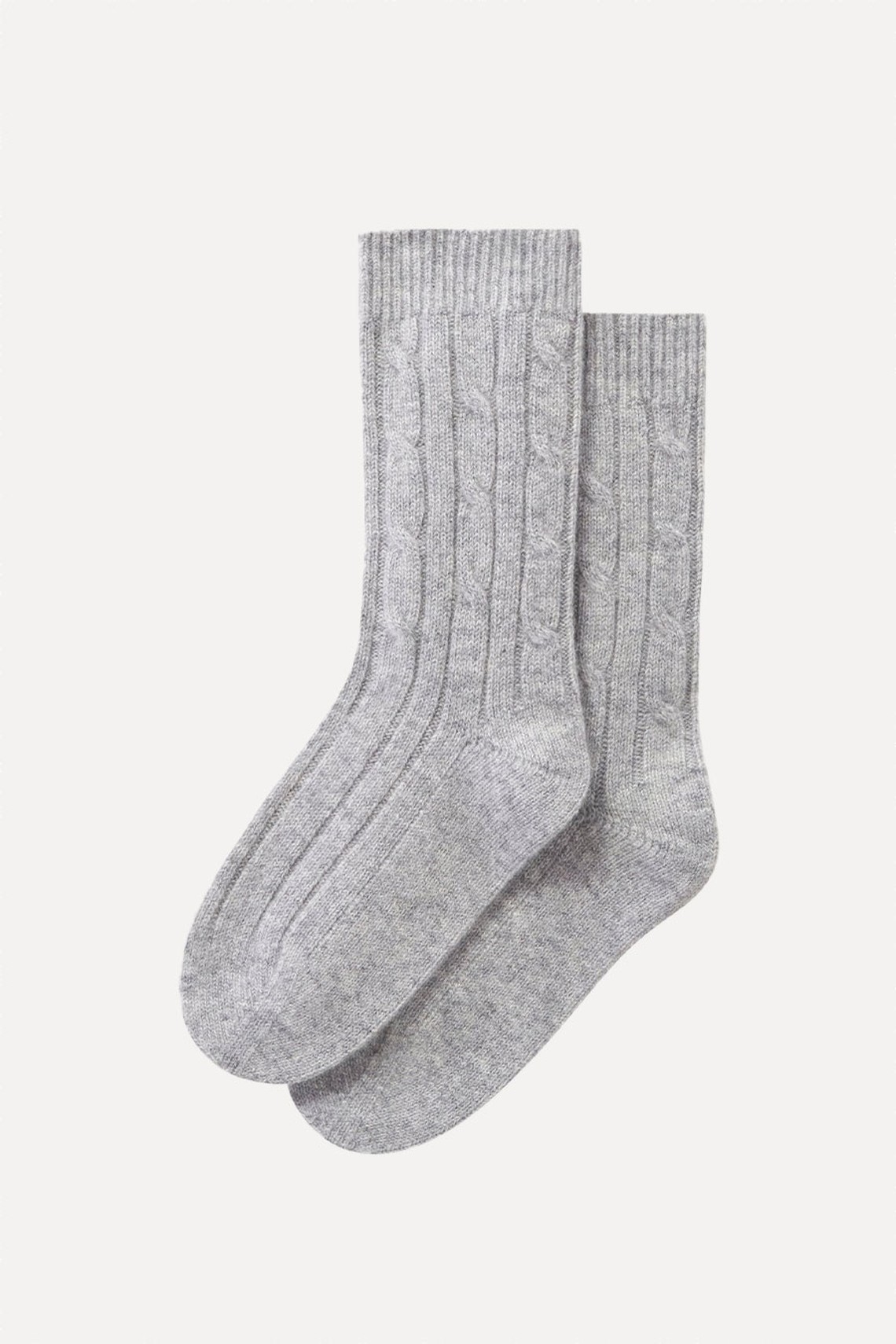 Cable Ribbed Socks