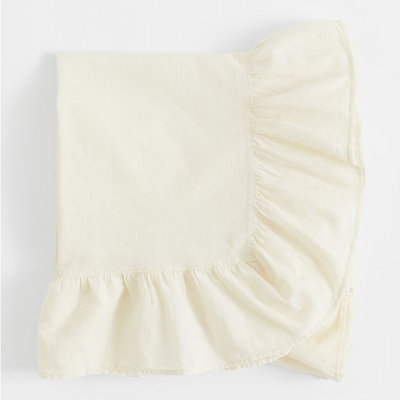 Flounde-Trimmed Linen-Blend Tablecloth from H&M