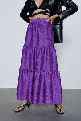 Voluminous Midi Skirt from Zara