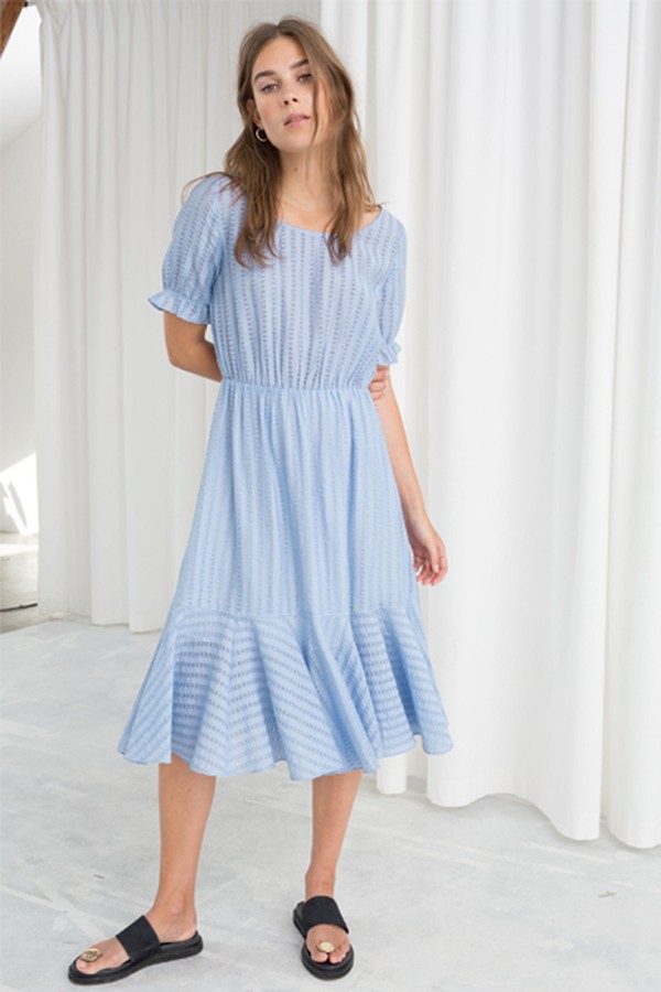 Ribbon Stripe Midi Dress from & Other Stories