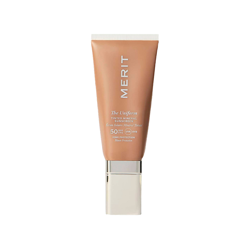 The Uniform Tinted Mineral Sunscreen SPF50 from Merit