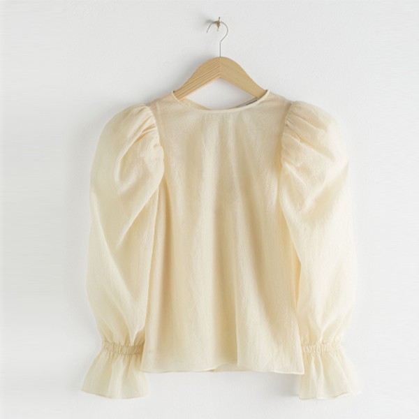 Sheer Puff Sleeve Blouse from & Other Stories