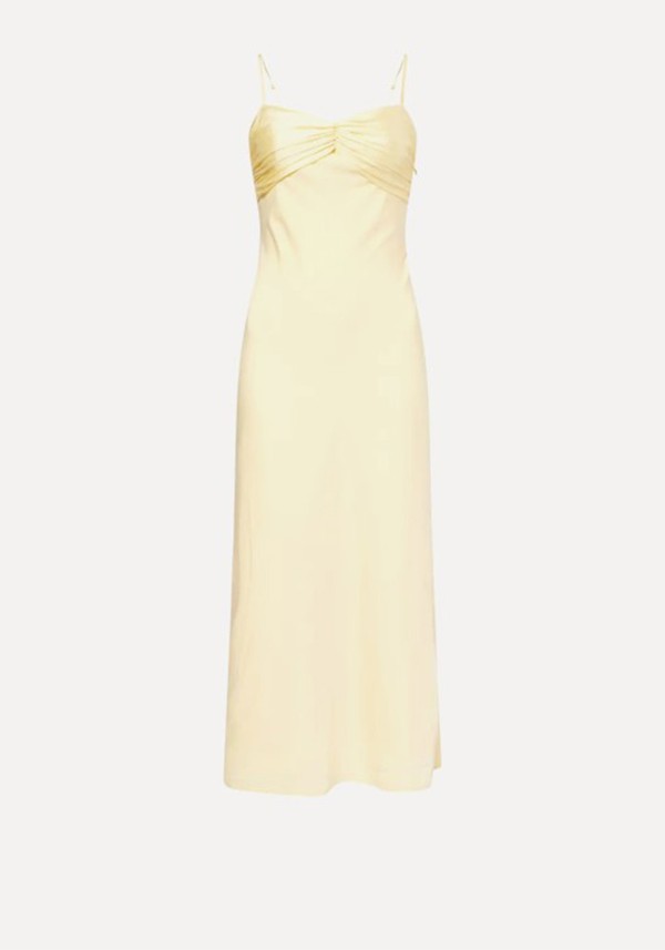 Joely Contrast-Panel Woven Midaxi Dress