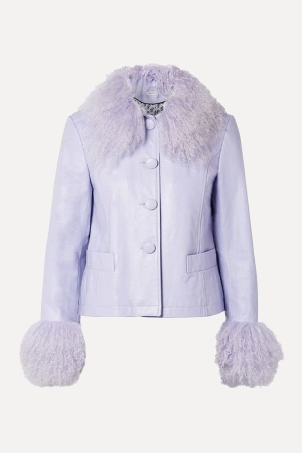 Dorthe Leather Shearling Jacket from Saks Potts