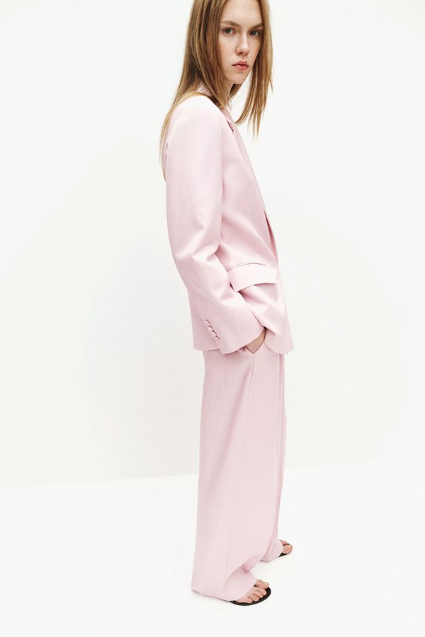 Straight-Fit Linen Suit Trousers from Mango