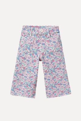 Marine Fit Floral Trousers  from Zara 
