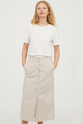 Linen-Blend Skirt from H&M