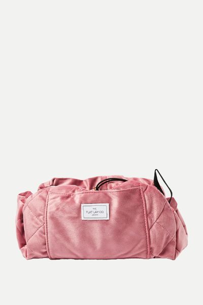 Open Flat Drawstring Makeup Bag from The Flat Lay Co. 