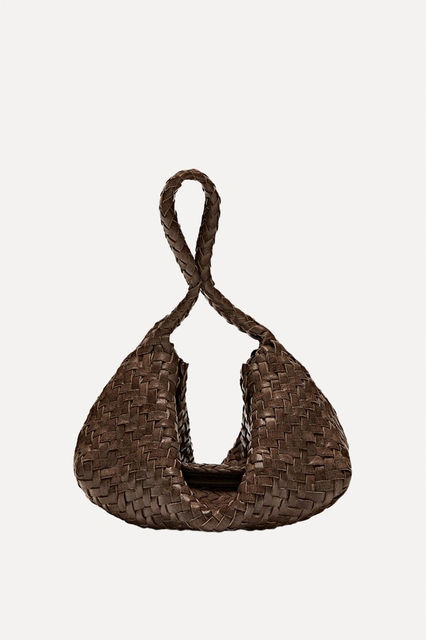 Braided Nappa Leather Crossbody Bag