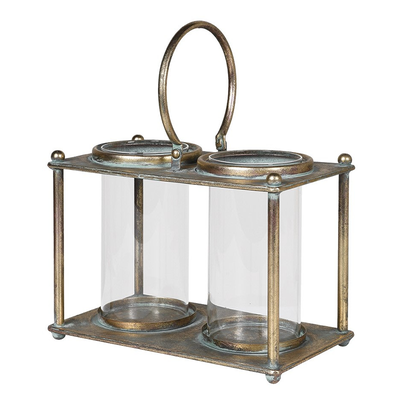 Brass Double Candleholder from Joanna Wood