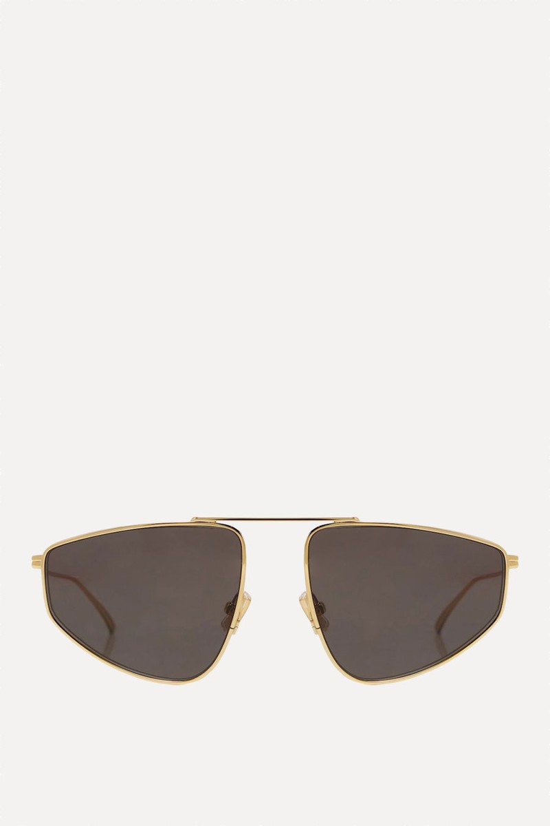 Light Ribbon Aviator Sunglasses from Bottega Veneta