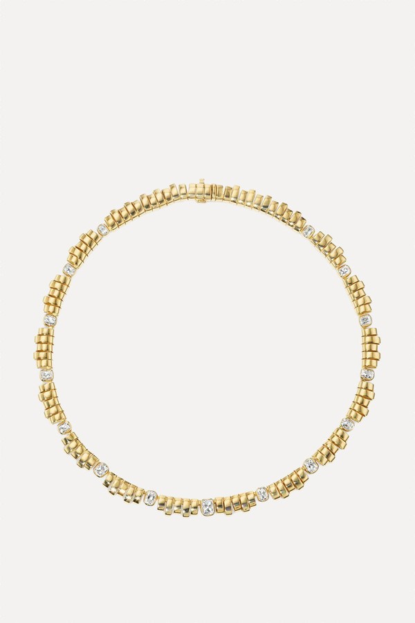Diamond Cushion Gatsby Necklace