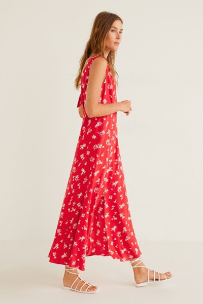 Printed Long Dress from Mango 