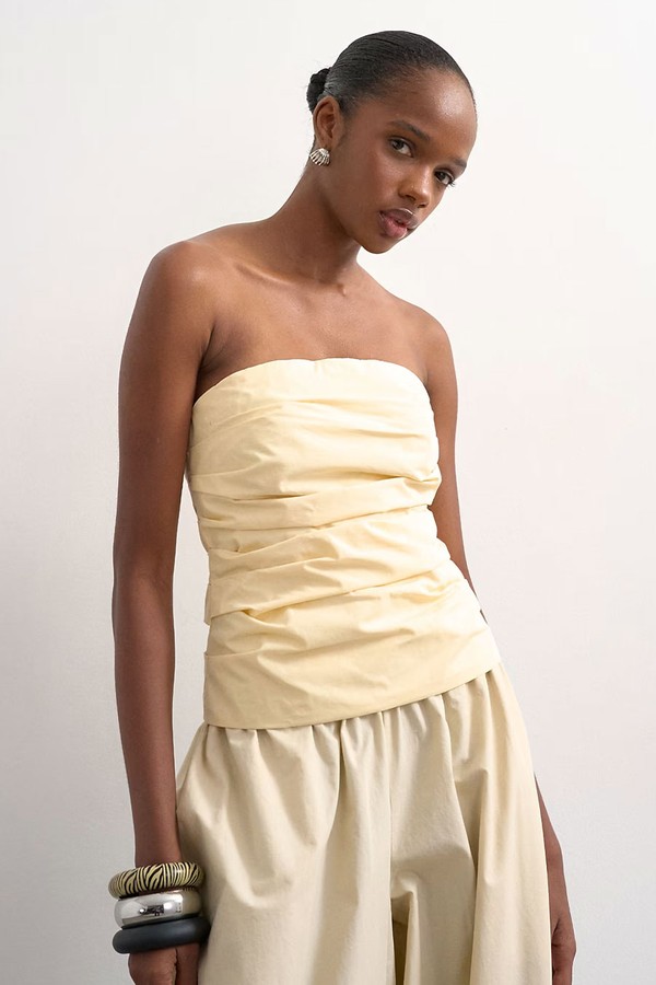 Gathered Bandeau Top from Topshop