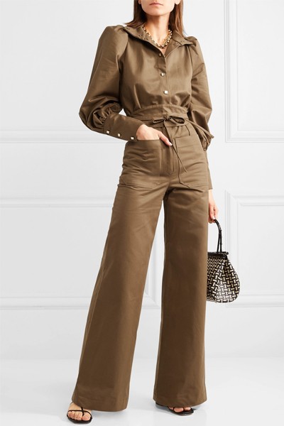 Jane Cotton-Twill Jumpsuit from Anna Masoon