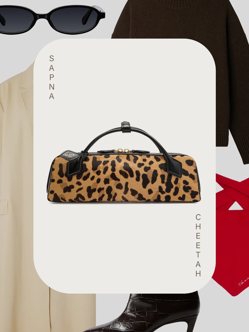 Le Teckel Leather Shoulder Bag from ALAÏA