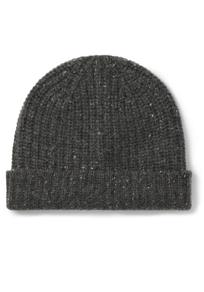 Ribbed Mélange Cashmere Beanie from Alex Mill