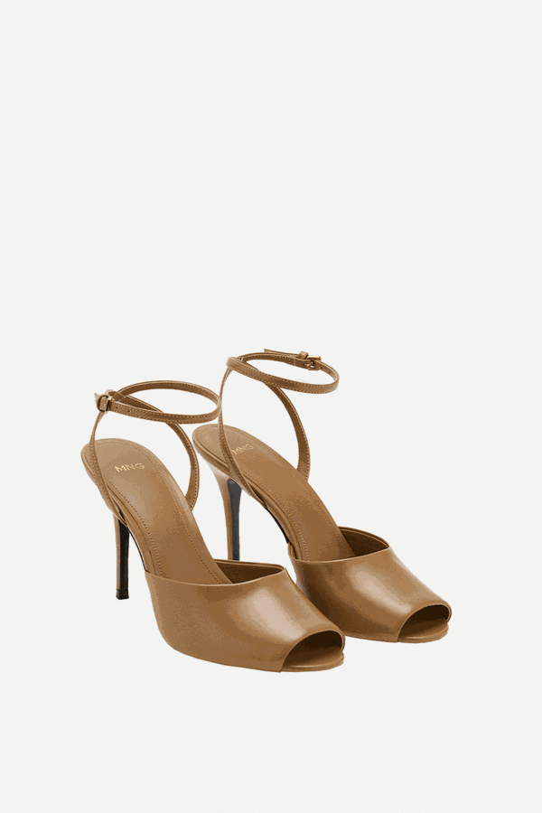 Ankle-Cuff Heeled Sandals