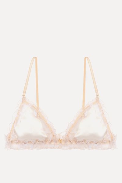 Papillon Triangle Bra With Silk from Le Petit Trou