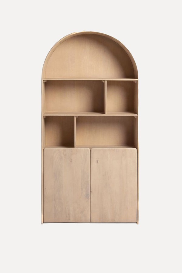 Light Blythe Solid Mango Wood Storage Shelf