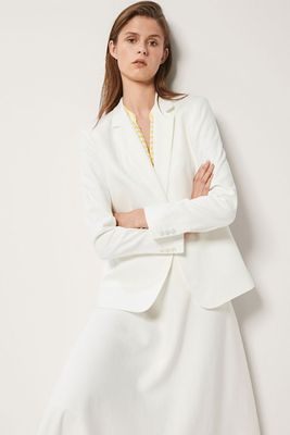Slim Fit Textured Weave Blazer from Massimo Dutti