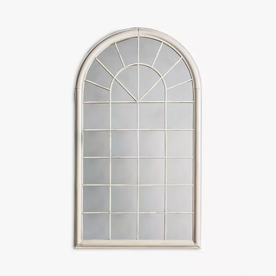  Arched Wood Frame Window Wall Mirror from John Lewis & Partners