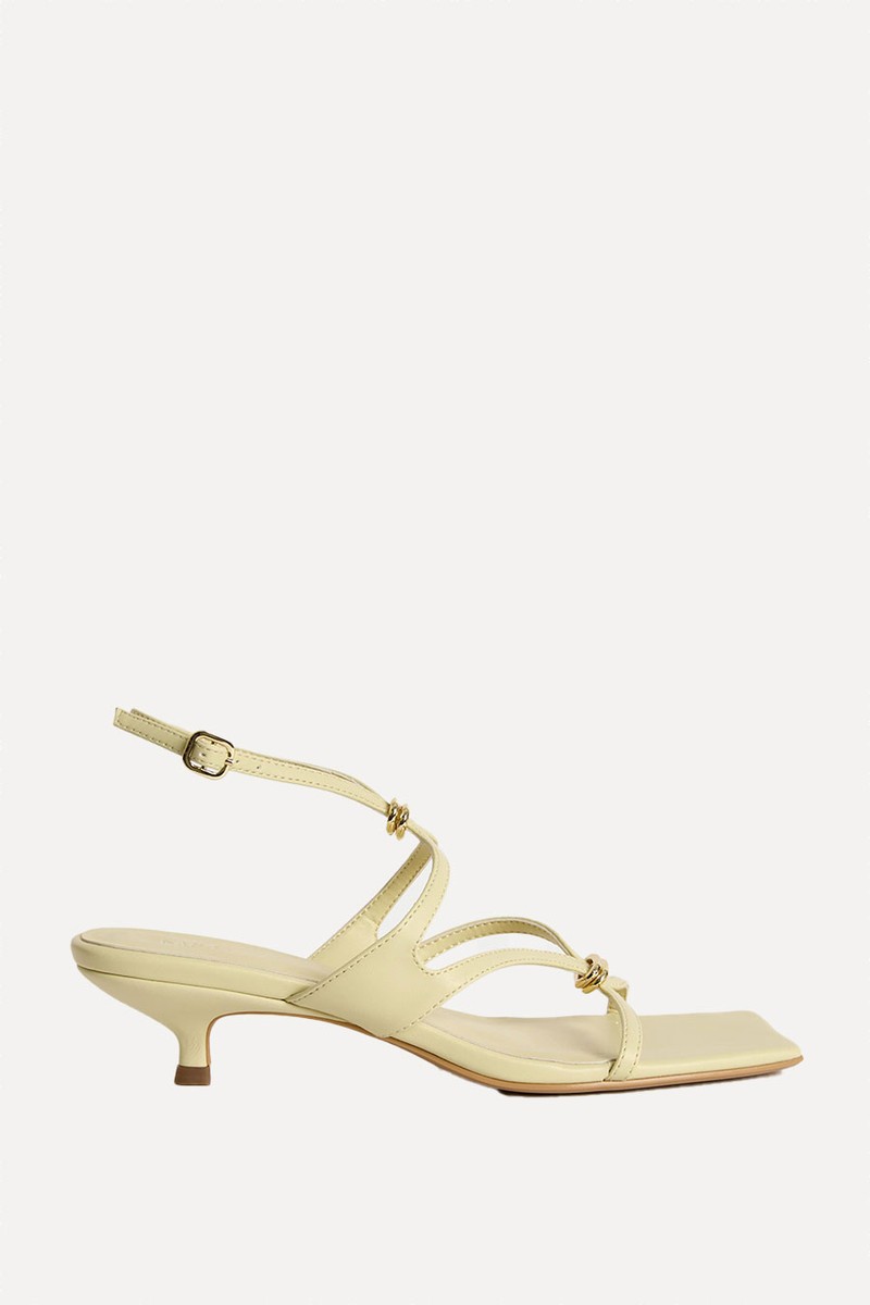 Buckle Kitten Heel Sandals