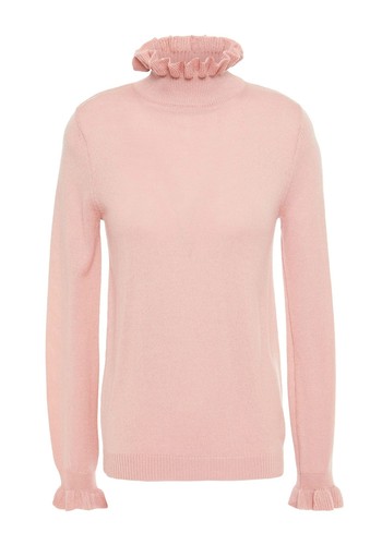 Robin Ruffle-Trimmed Merino Wool-Blend Turtleneck Sweater from Shrimps