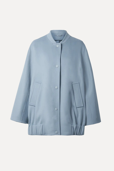 Estonia Oversized Wool & Cashmere-Blend Bomber Jacket from Max Mara