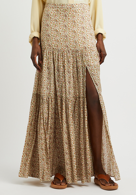Serence Floral-Print Cotton Maxi Skirt from Veronica Beard