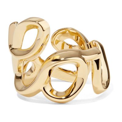 Love Gold Tone Ring from Chloe 
