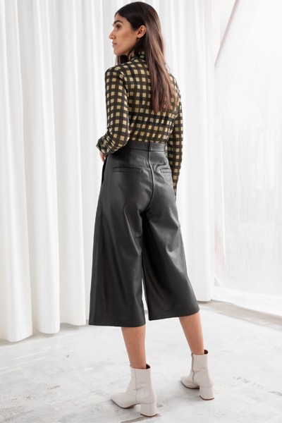 Leather Culotte Shorts from & Other Stories