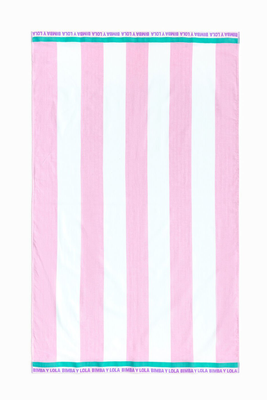 Pink Striped Towel from Bimbaylola