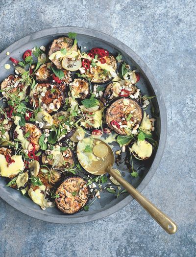 Baked Aubergine With Lemon Yoghurt