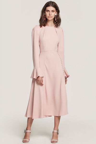 Yahvi Pink Midi Dress from Beulah London