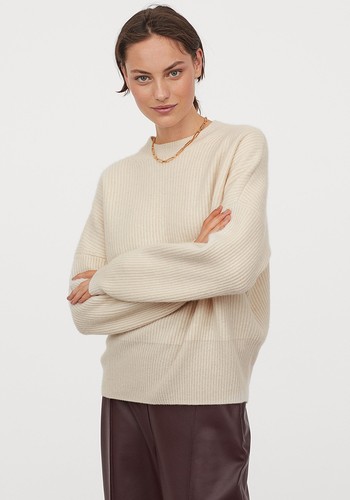 Rib-Knit Cashmere Jumper