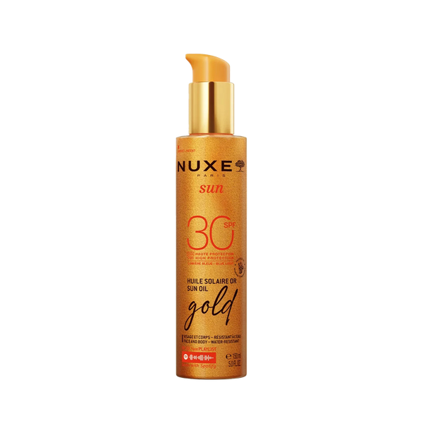 Sun Oil Gold Shimmer High Protection SPF30 from NUXE